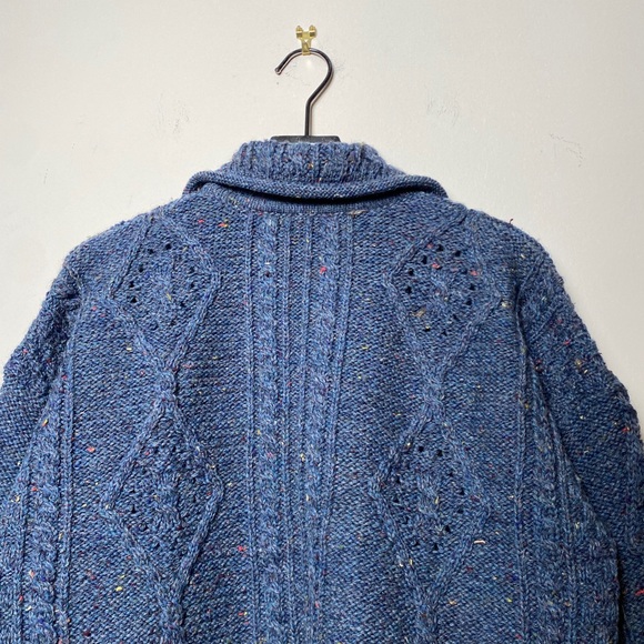 Carraig Donn Aran Irish 100% Wool Cardigan - Picture 8 of 8